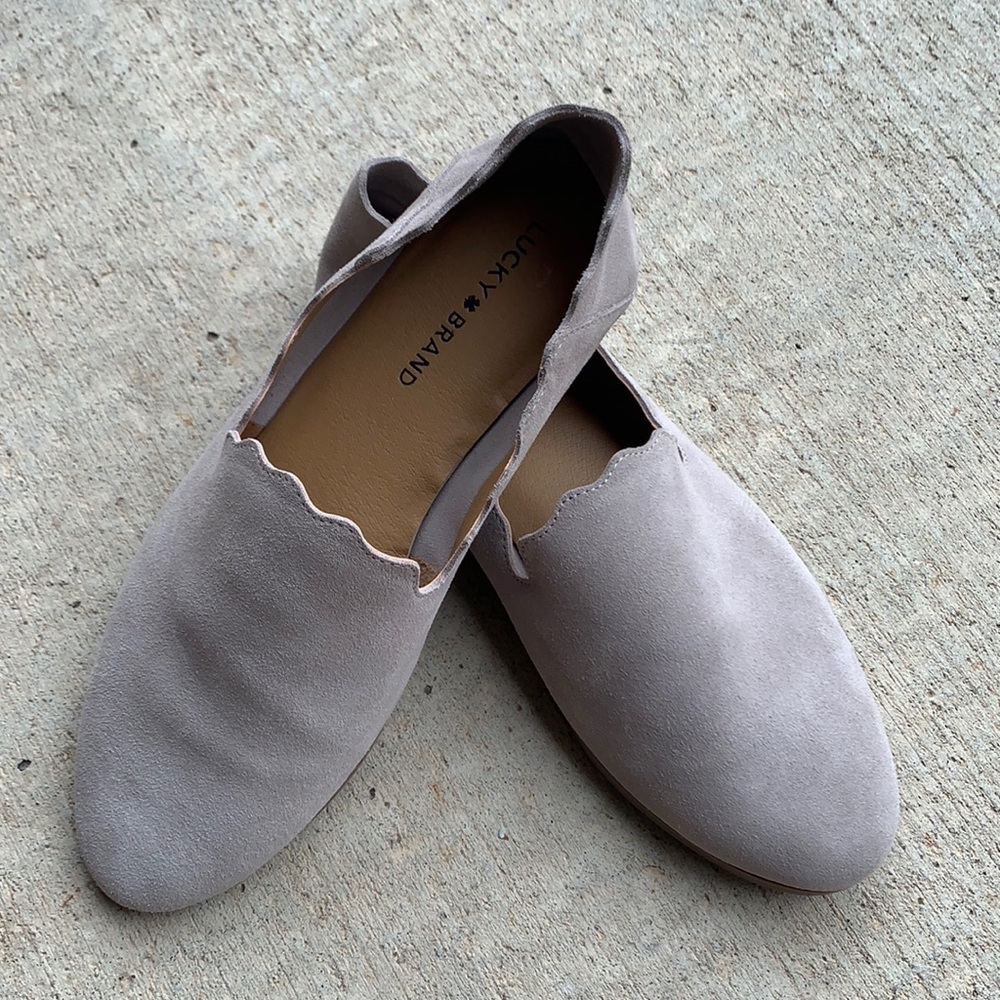 Size 10 suede loafers